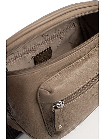 Sac porté travers cuir confort hexagona