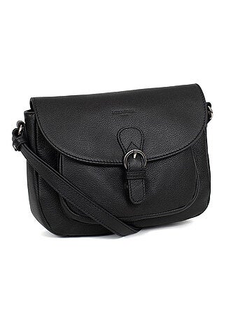Sac porté travers cuir confort hexagona