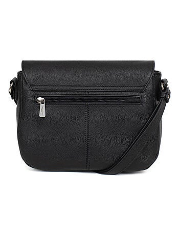 Sac porté travers cuir confort hexagona