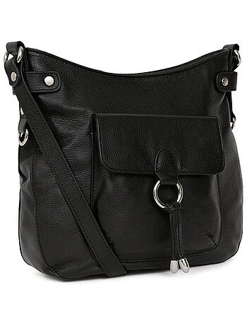Sac porté travers cuir confort hexagona