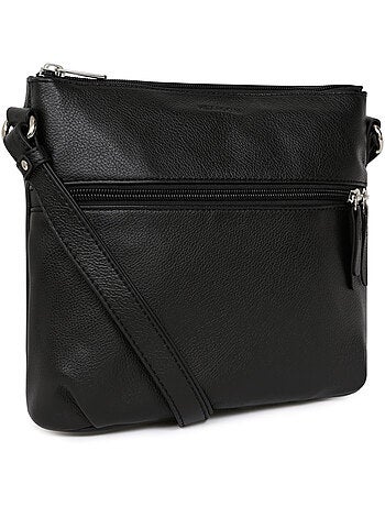 Sac porté travers cuir confort hexagona