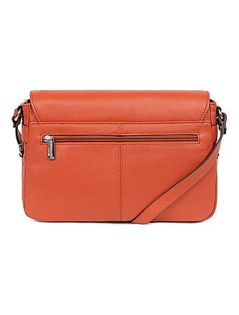 Sac porté travers cuir confort hexagona
