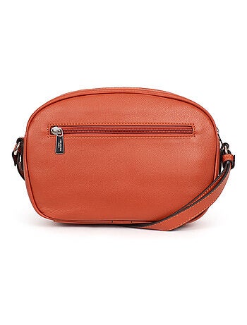 Sac porté travers cuir confort hexagona