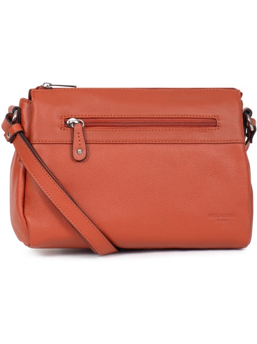 Sac porté travers  cuir confort hexagona - Kiabi
