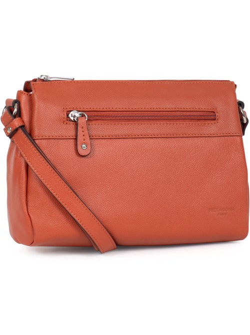 Sac porté travers  cuir confort hexagona - Kiabi