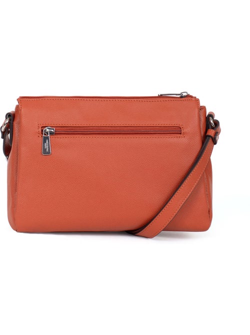 Sac porté travers  cuir confort hexagona - Kiabi