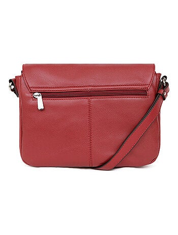 Sac porté travers cuir confort hexagona
