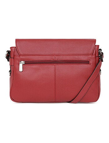 Sac porté travers cuir confort hexagona