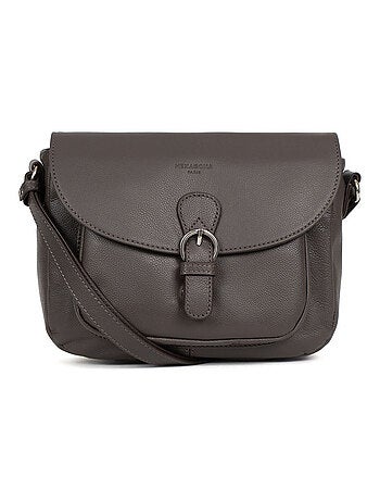 Sac porté travers cuir confort hexagona