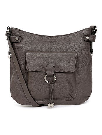 Sac porté travers cuir confort hexagona