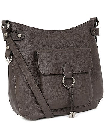 Sac porté travers cuir confort hexagona