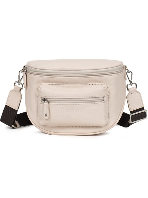 Sac porté travers  Cuir CONFORT - Kiabi