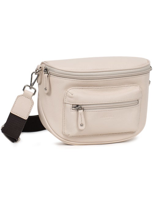 Sac porté travers  Cuir CONFORT - Kiabi
