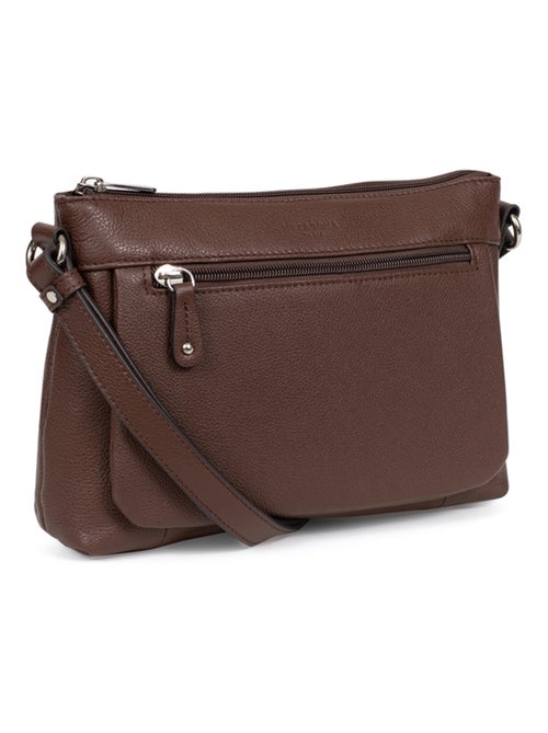 Sac porté travers  Cuir CONFORT - Kiabi