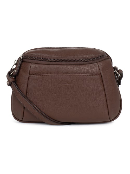 Sac porté travers  Cuir CONFORT - Kiabi