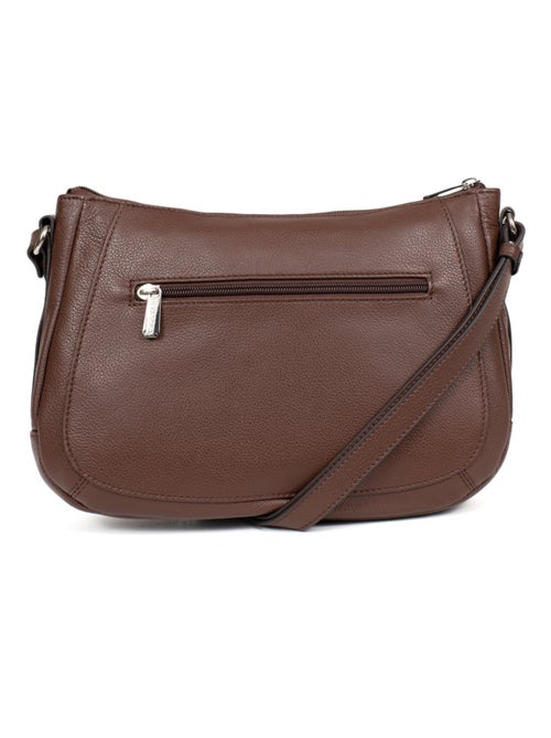 Sac porté travers  Cuir CONFORT - Kiabi