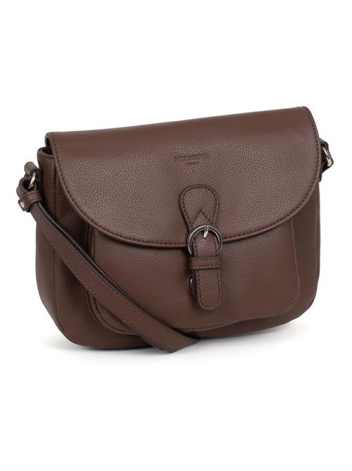 Sac porté travers  Cuir CONFORT - Kiabi