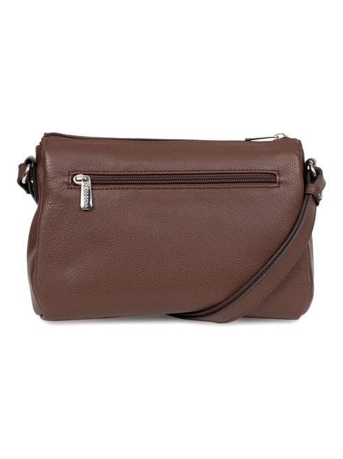 Sac porté travers  Cuir CONFORT - Kiabi