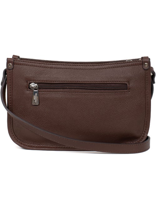 Sac porté travers  Cuir CONFORT - Kiabi