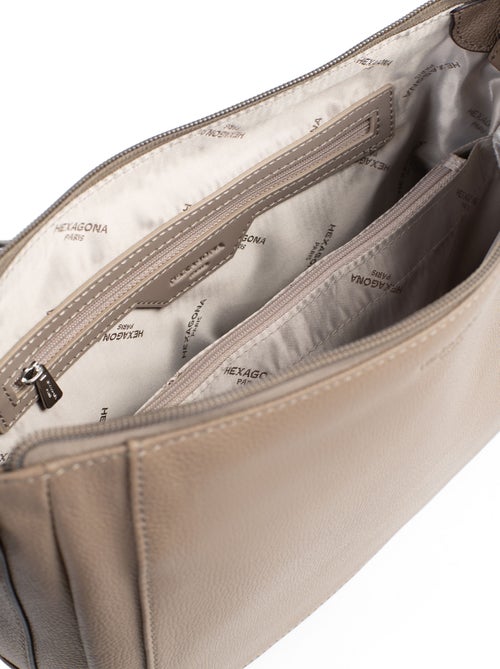 Sac porté travers  Cuir CONFORT - Kiabi