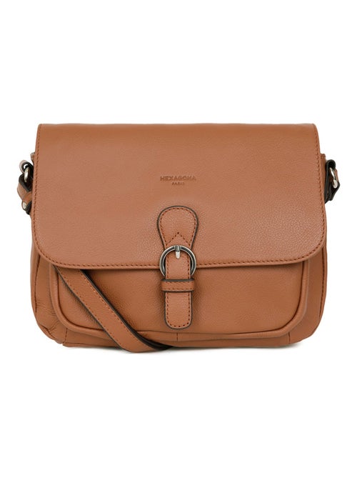 Sac porté travers  Cuir CONFORT - Kiabi