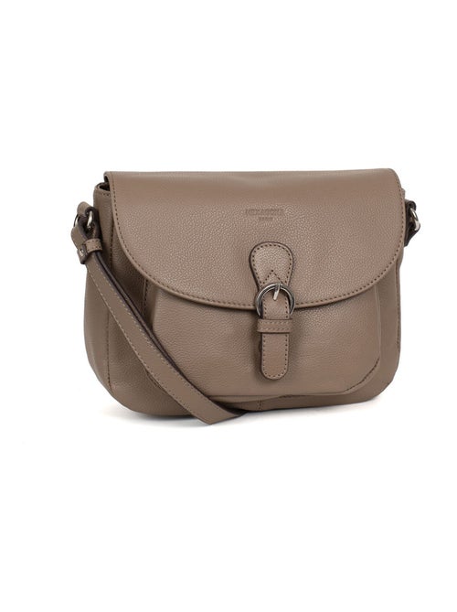 Sac porté travers  Cuir CONFORT - Kiabi