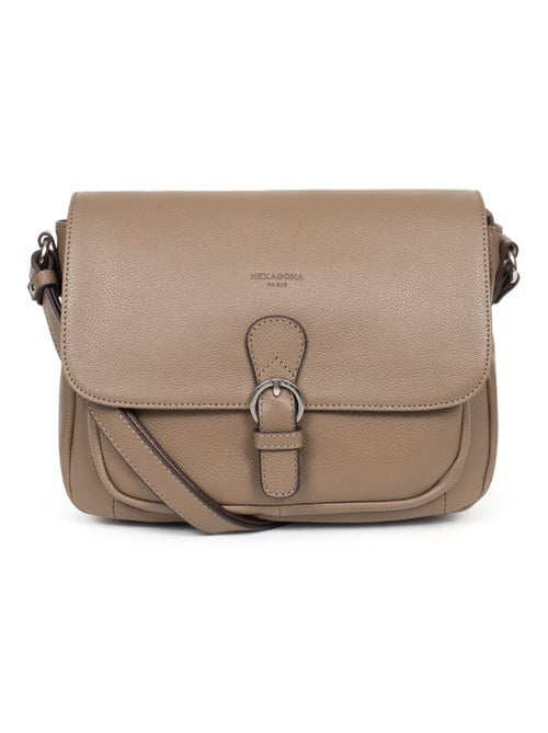 Sac porté travers  Cuir CONFORT - Kiabi