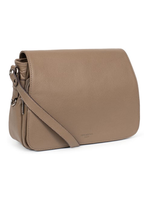 Sac porté travers  Cuir CONFORT - Kiabi
