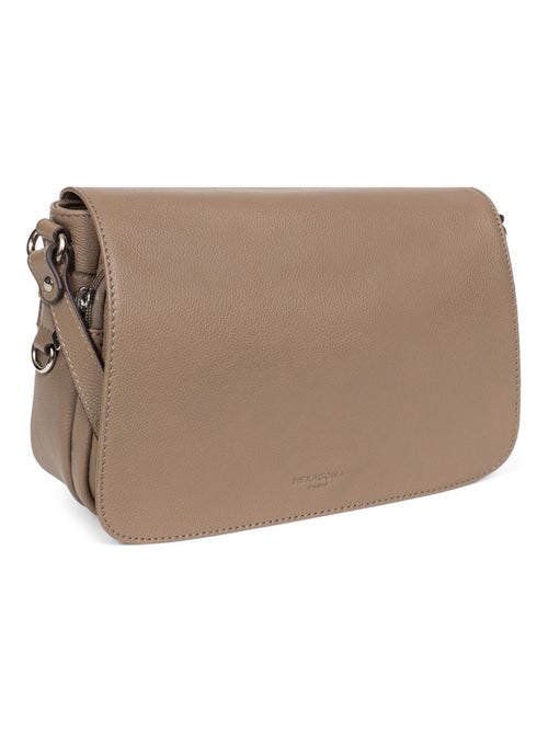 Sac porté travers  Cuir CONFORT - Kiabi