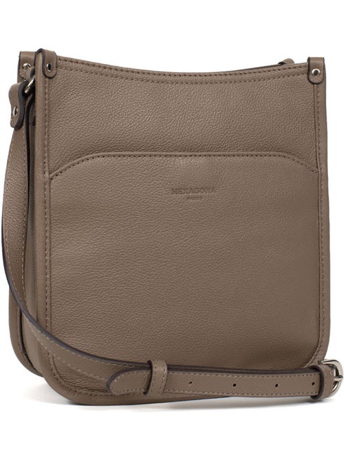 Sac porté travers  Cuir CONFORT - Kiabi