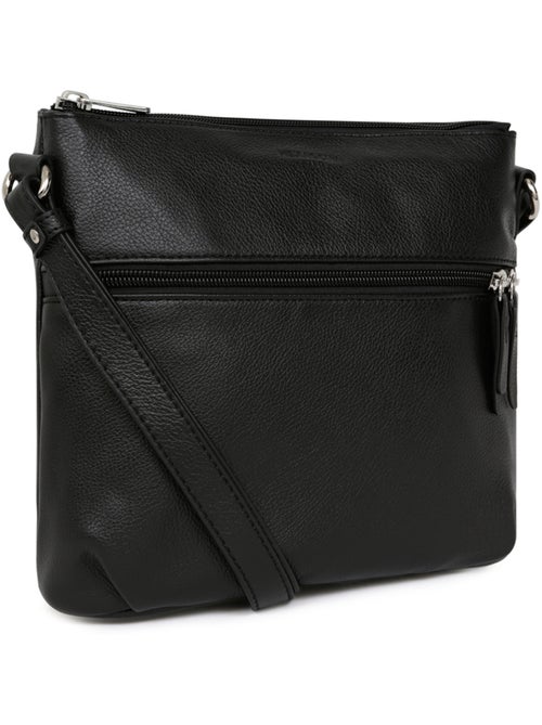 Sac porté travers  Cuir CONFORT - Kiabi