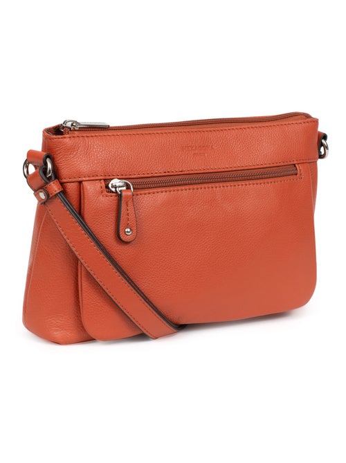 Sac porté travers  Cuir CONFORT - Kiabi