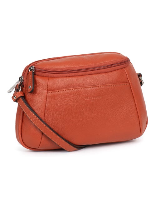 Sac porté travers  Cuir CONFORT - Kiabi