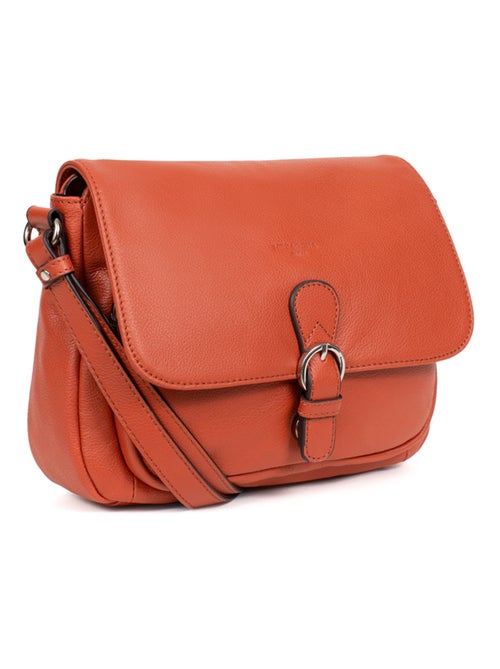 Sac porté travers  Cuir CONFORT - Kiabi