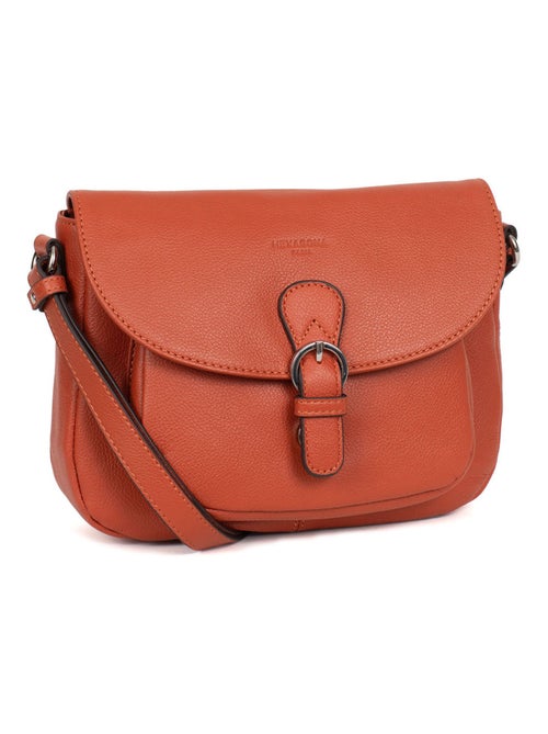 Sac porté travers  Cuir CONFORT - Kiabi