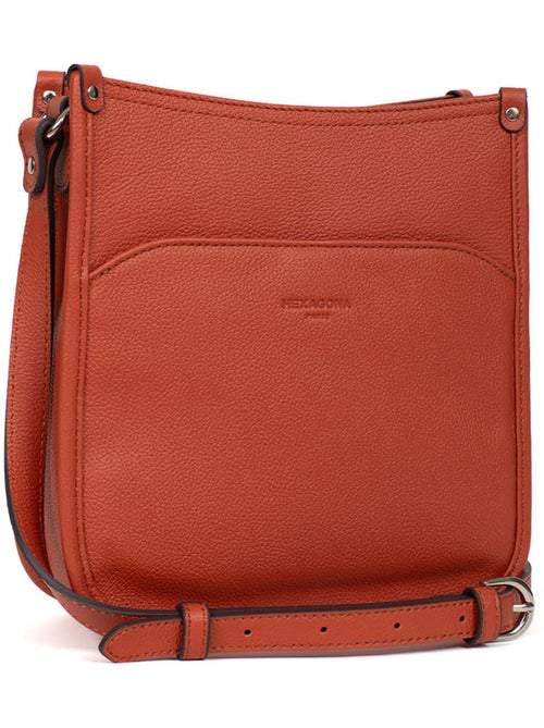 Sac porté travers  Cuir CONFORT - Kiabi