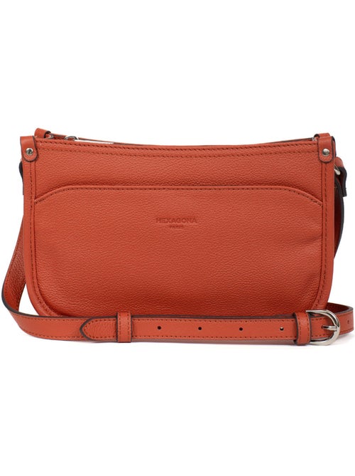 Sac porté travers  Cuir CONFORT - Kiabi