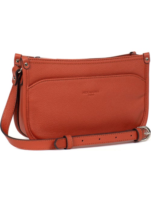 Sac porté travers  Cuir CONFORT - Kiabi