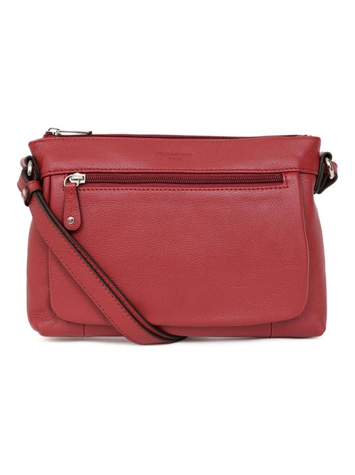 Sac porté travers  Cuir CONFORT - Kiabi