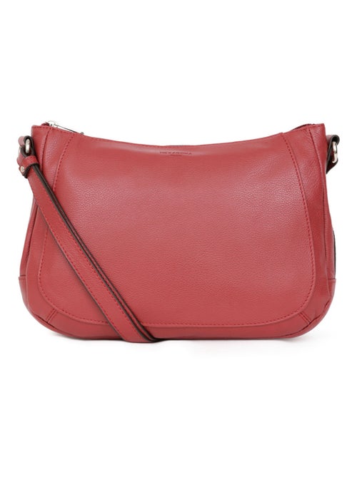 Sac porté travers  Cuir CONFORT - Kiabi