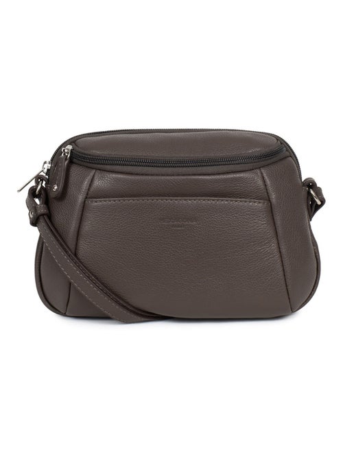 Sac porté travers  Cuir CONFORT - Kiabi