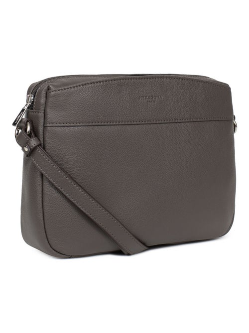 Sac porté travers  Cuir CONFORT - Kiabi