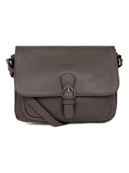 Sac porté travers  Cuir CONFORT - Kiabi
