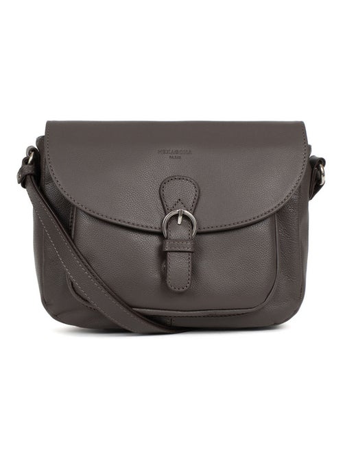 Sac porté travers  Cuir CONFORT - Kiabi
