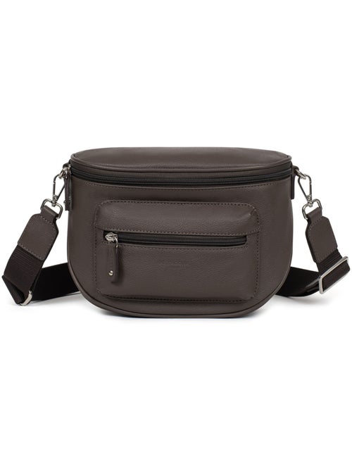 Sac porté travers  Cuir CONFORT - Kiabi