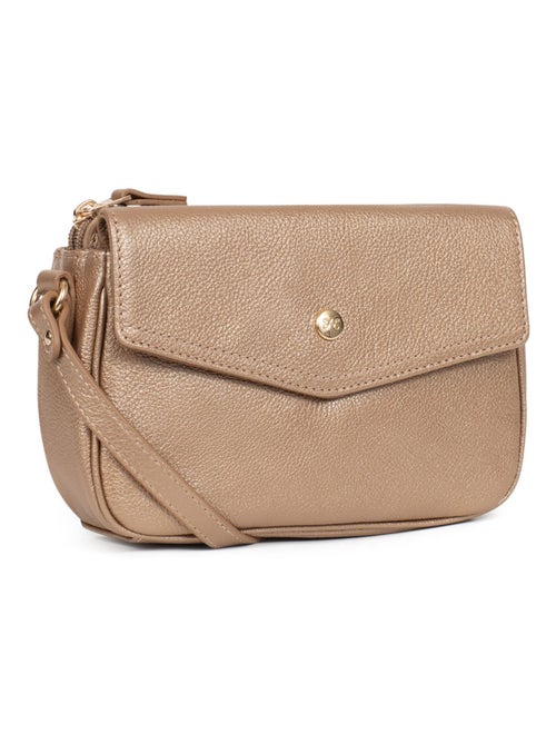 Sac porté travers  Cuir LUNA - Kiabi
