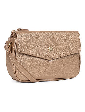 Sac porté travers cuir luna hexagona