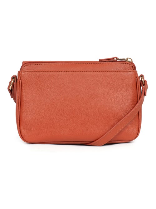 Sac porté travers  Cuir LUNA - Kiabi