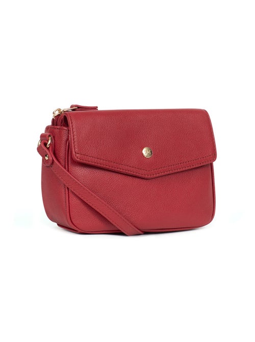 Sac porté travers  Cuir LUNA - Kiabi