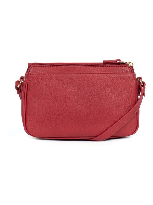 Sac porté travers  Cuir LUNA - Kiabi